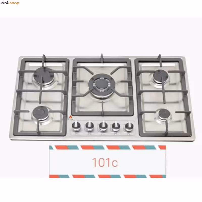 اجاق گاز صفحه ای شیشه ای دو شعله مدل توکار