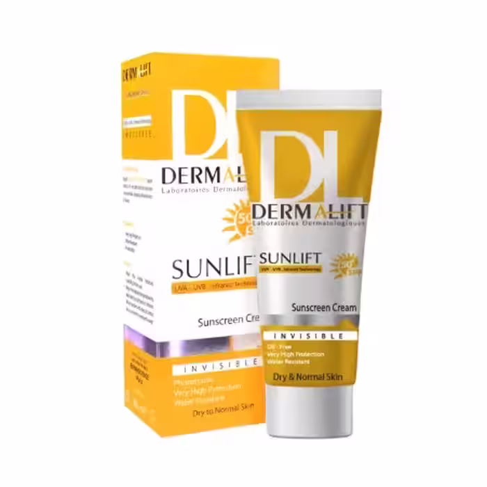کرم ضد آفتاب غیر رنگی SPF50  مناسب پوست خشک درمالیفت 40میل