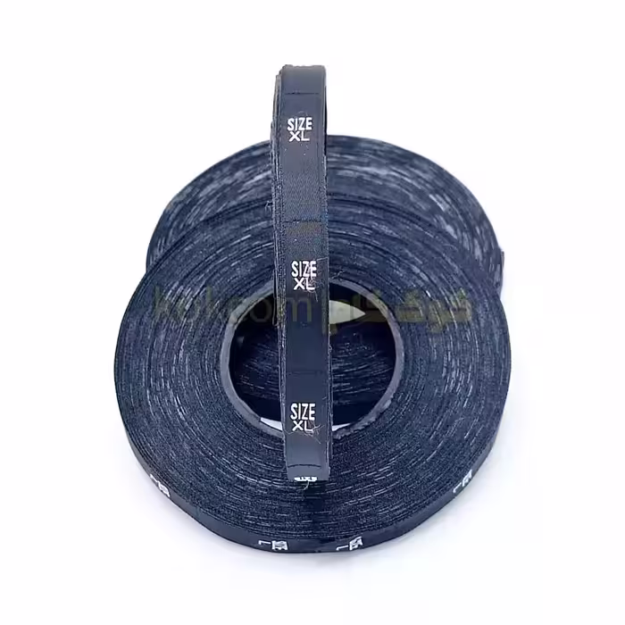 مارک سایز لباس ایکس لارج XL رنگ مشکی ( یک عدد رول 1000 عددی)