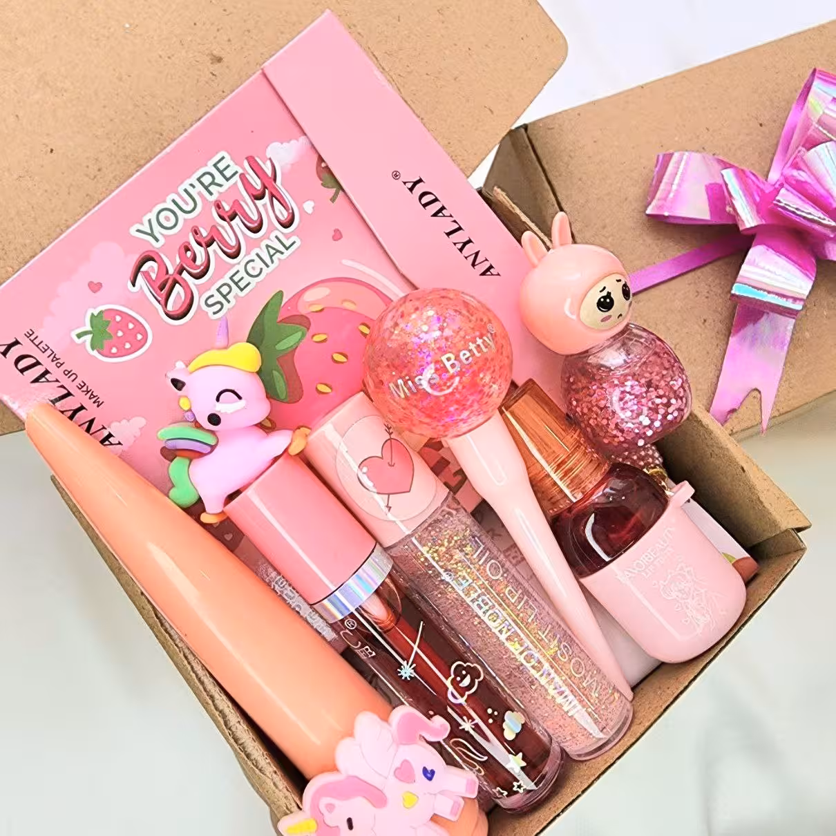 باکس کارتونی کادویی صورتی 