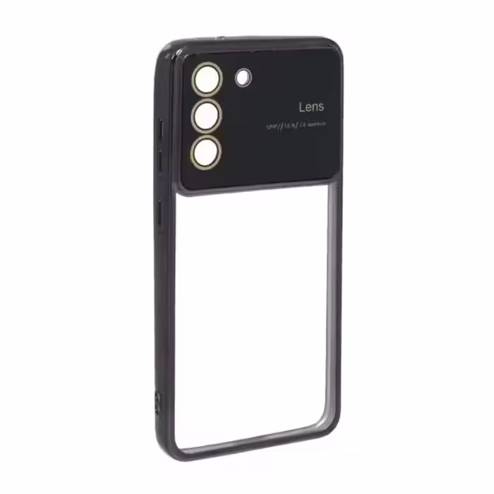 قاب دور رنگی محافظ لنز شیشه ای Samsung Galaxy S21 FE – مشکی-کد3409