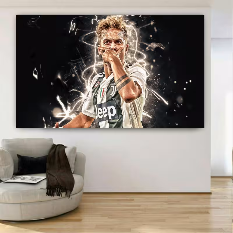 تابلو شاسی طرح بازیکن دیبالا مدل SDT117 | دنیای قاب