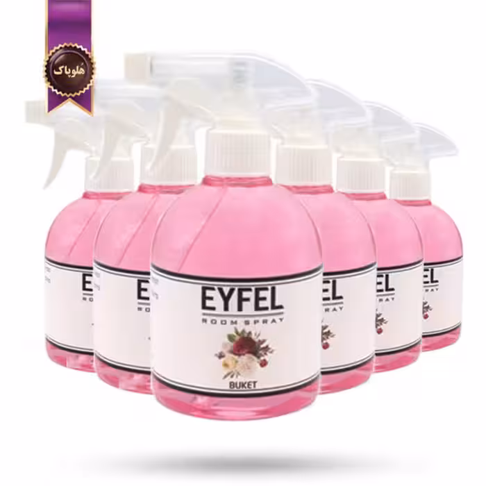6 عدد اسپری خوشبوکننده هوا ایفل EYFEL مدل دسته گل bouquet حجم 500 میلی لیتر