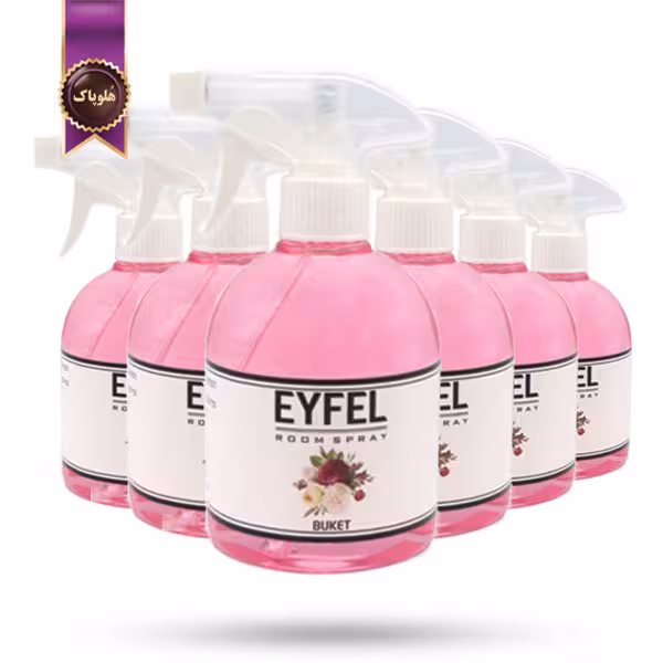 6 عدد اسپری خوشبوکننده هوا ایفل EYFEL مدل دسته گل bouquet حجم 500 میلی لیتر