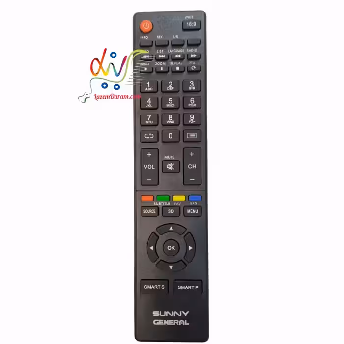 کنترل تلویزیون سانی.بلست.جنرال مدل 3D