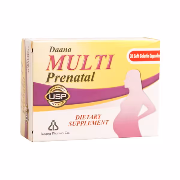 کپسول سافت ژل مولتی پریناتال دانا 30 عددی