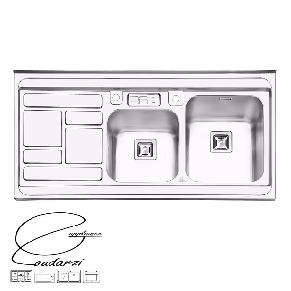 سینک پرنیان استیل مدل PS1111 روکار