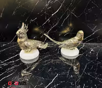 مجسمه برنزی مرغ عشق دو تایی