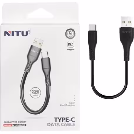کابل شارژ پاوربانک فست NITU Type-C مدل NC251B