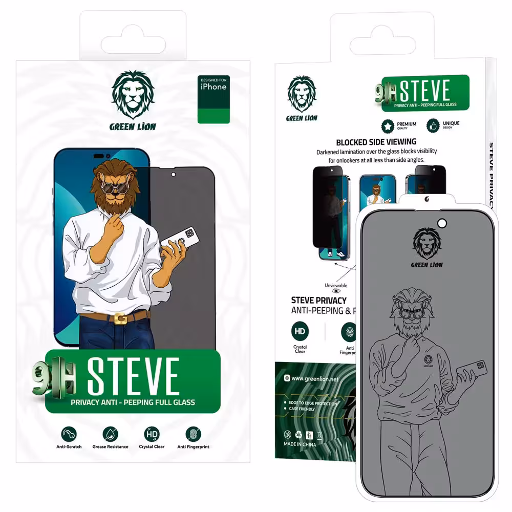 گلس استیو شفاف گرین لاین Steve آیفون iPhone 12 Pro Max