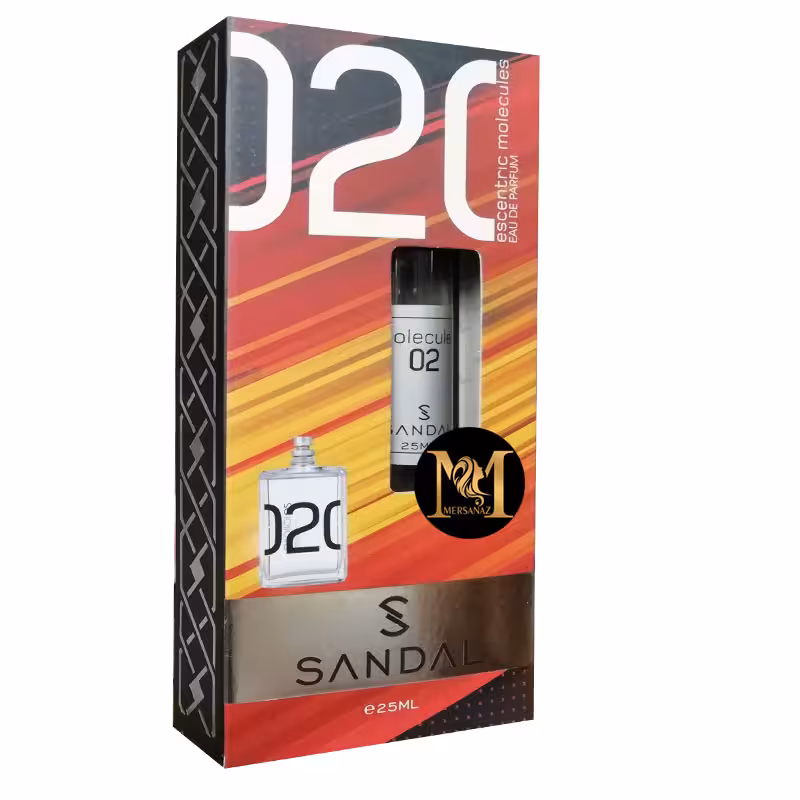 عطر جیبی مردانه صندل مدل مولكول حجم 25 میلی لیتر