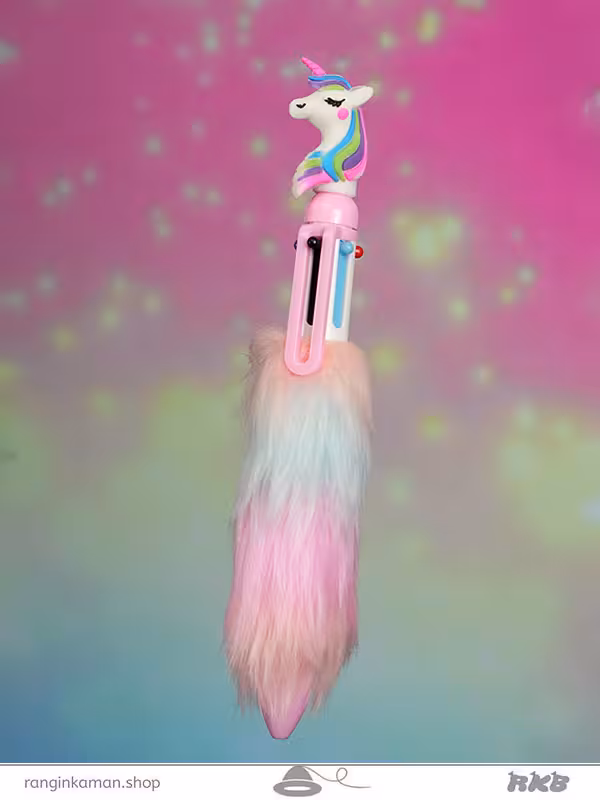 خودکار 6 رنگ یونیکورن پولیشی Unicorn polish 6 color pen