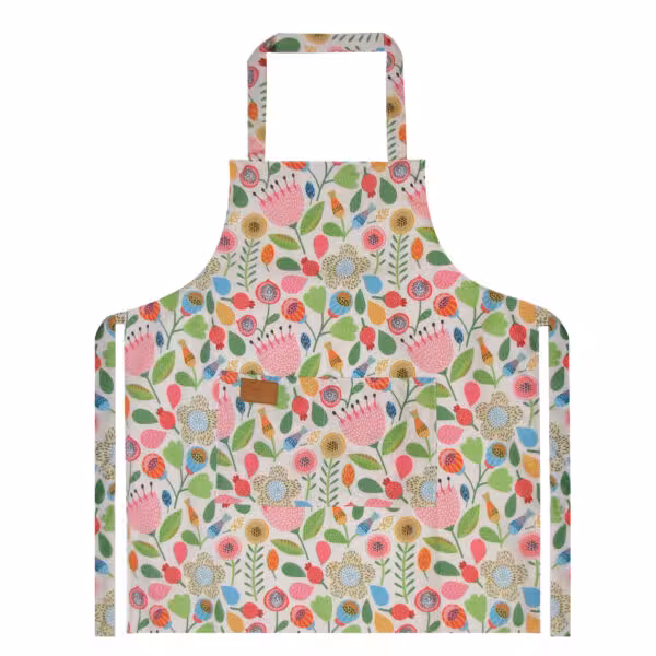 روشنا پیشبند طرح گل و برگ فانتزی