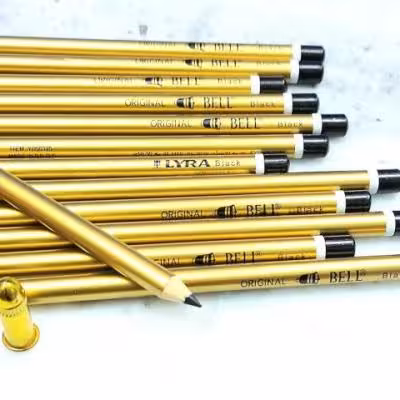 مداد چشم مشکی بل پوکه طلایی (12 عددی)
