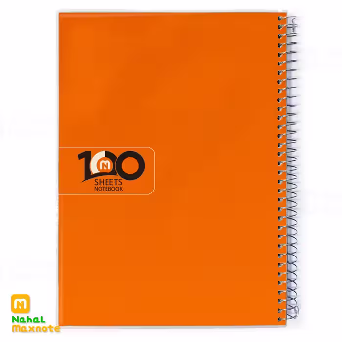 دفتر 100 برگ سیمی طلقی تک رنگ کد 3115.طرح 3