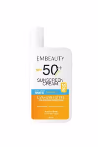 کرم ضد آفتاب Spf 50 برند Embeauty حجم 50 ml