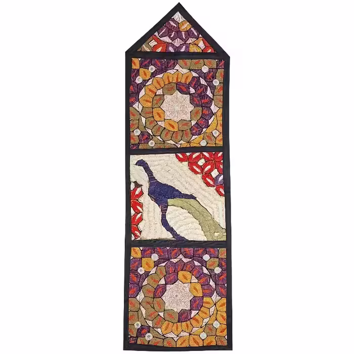 دیوارکوب 3 جیبه کد JAAB35 سوزن دوزی ابریشم