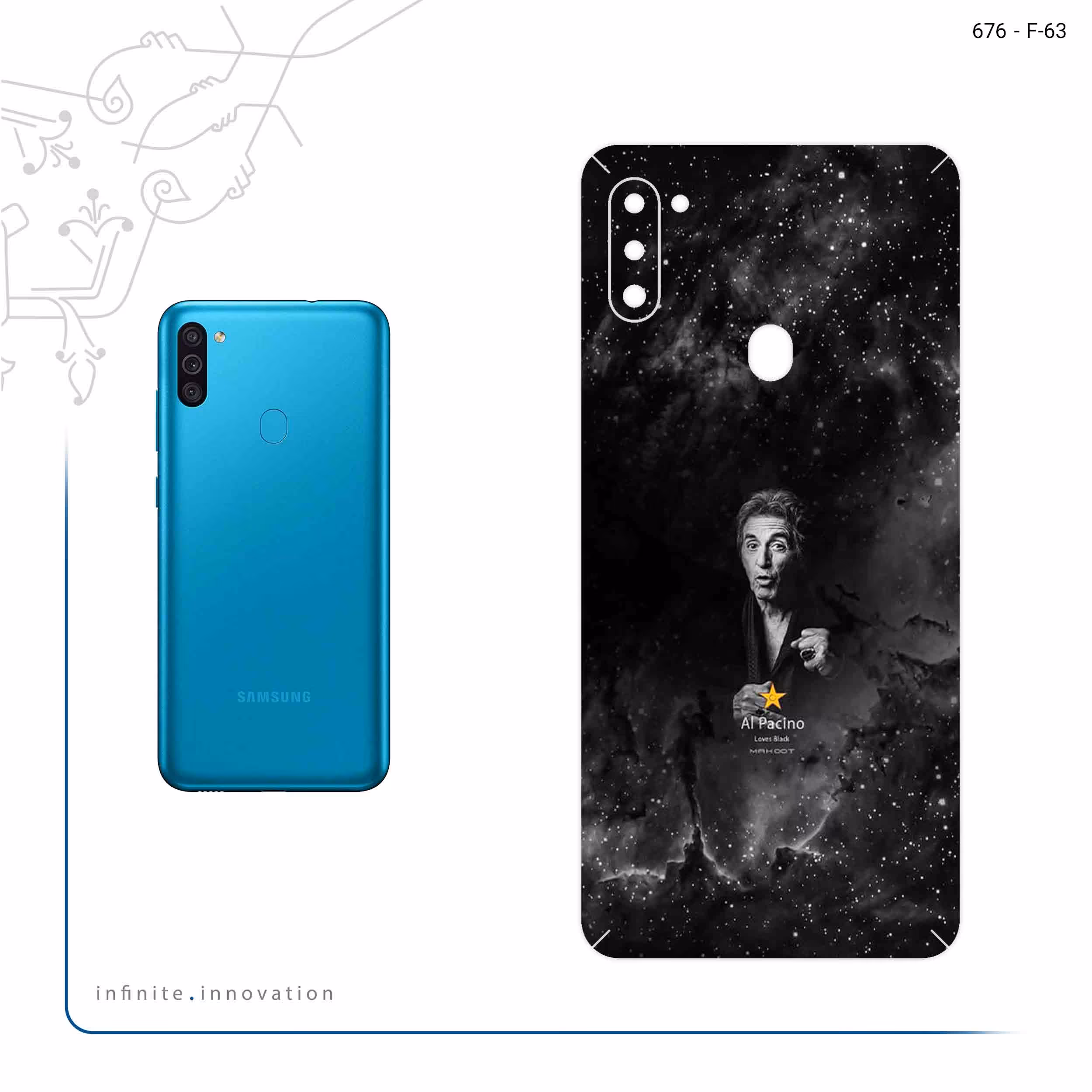 برچسب پوششی ماهوت مدل Al Pacino مناسب برای گوشی موبایل سامسونگ Galaxy M11