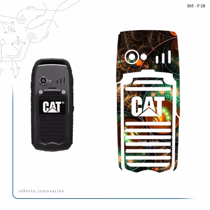 برچسب پوششی ماهوت مدل Mathematical Geometric Shape 3 مناسب برای گوشی موبایل کاترپیلار B25