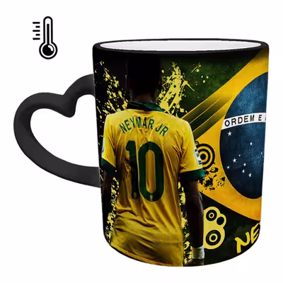 ماگ حرارتی مدل دسته قلبی طرح نیمار کد 87