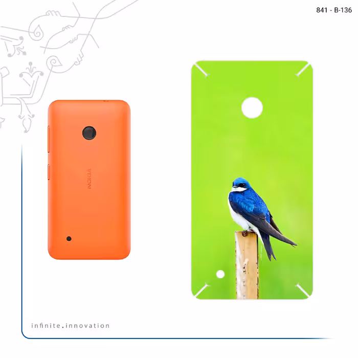 برچسب پوششی ماهوت مدل Bird Swallow مناسب برای گوشی موبایل نوکیا Lumia 530
