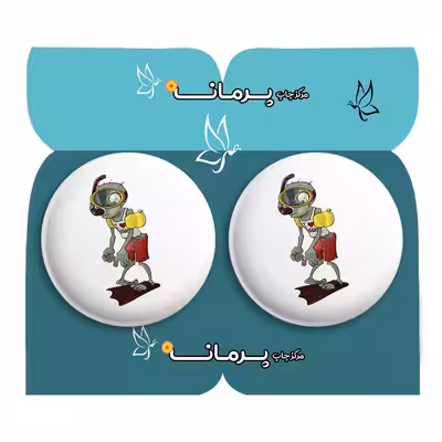 پیکسل پرمانه طرح Plants vs Zombies کد pm2n.27953 مجموعه 2 عددی