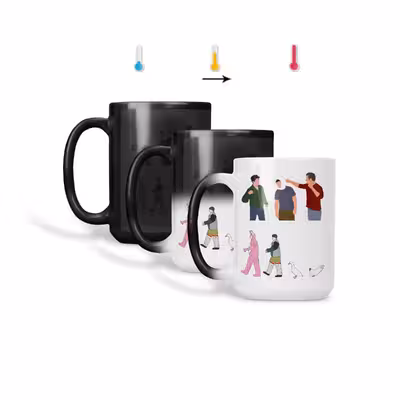 ماگ حرارتی طرح اسم پولاد مدل فرندز Friends 