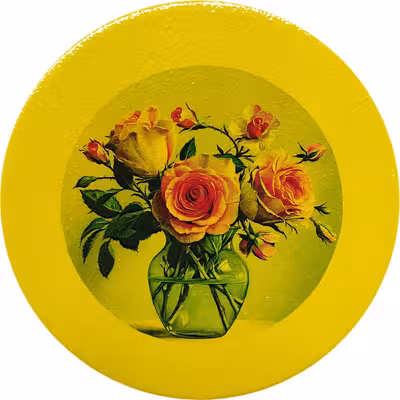 بشقاب دیوارکوب سفالی مدل شعر عاشقانه کد 4 مجموعه 2 عددی