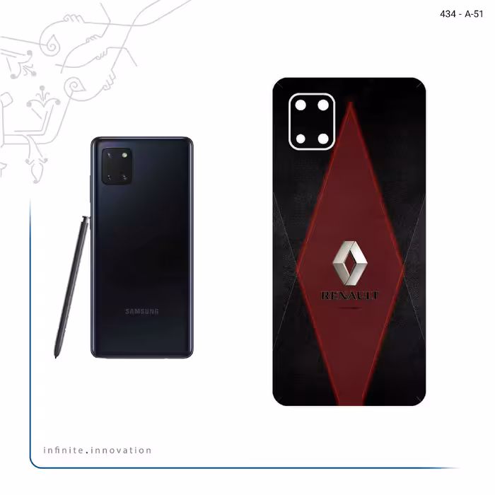 برچسب پوششی ماهوت مدل Renault مناسب برای گوشی موبایل سامسونگ Galaxy Note 10 Lite