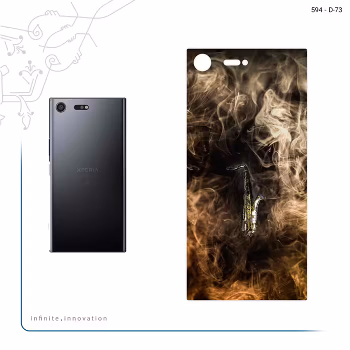 برچسب پوششی ماهوت مدل Saxophone مناسب برای گوشی موبایل سونی Xperia XZ Premium