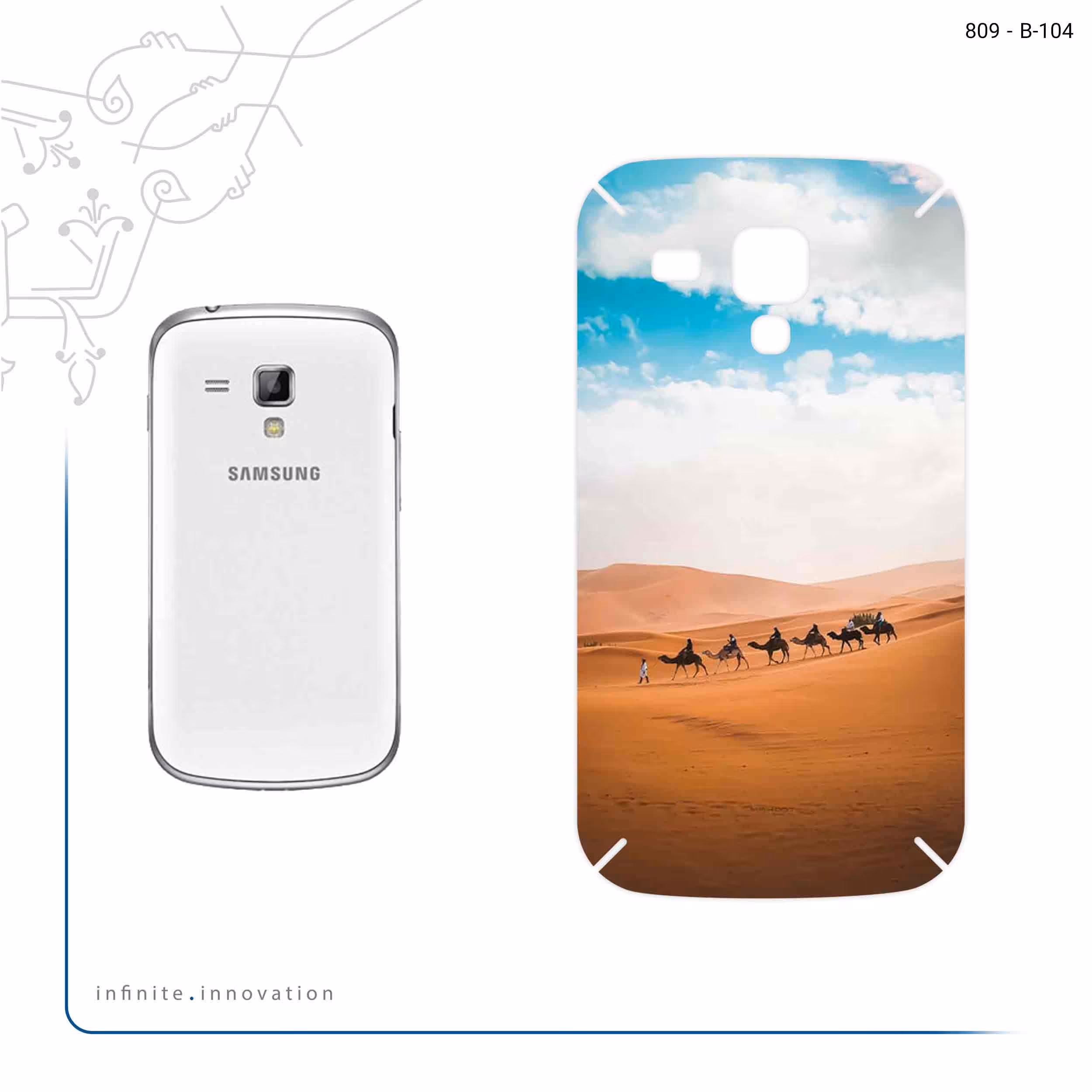 برچسب پوششی ماهوت مدل Camel مناسب برای گوشی موبایل سامسونگ Galaxy S Duos GT S7562