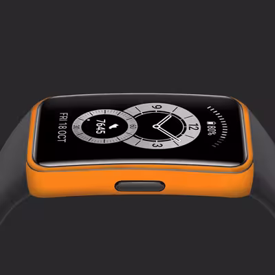 برچسب ماهوت طرح Matte Orange مناسب برای ساعت هوشمند هوآوی band 6