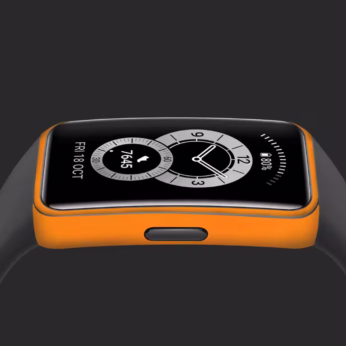 برچسب ماهوت طرح Matte Orange مناسب برای ساعت هوشمند هوآوی band 6
