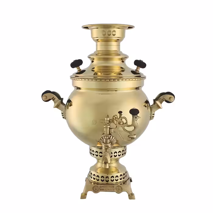 سماور زغالی عبدی مدل کلاسیک گنجایش 5 لیتر