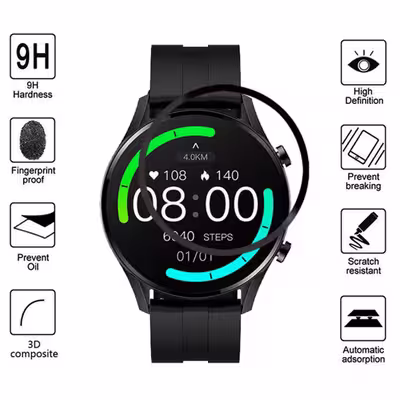 محافظ صفحه نمایش گودزیلا مدل GS-MLS مناسب برای ساعت هوشمند ایمیلب W12 به همراه بند