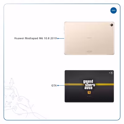 برچسب پوششی ماهوت مدل Gta-Game مناسب برای تبلت هوآوی Mediapad M6 10.8 2019