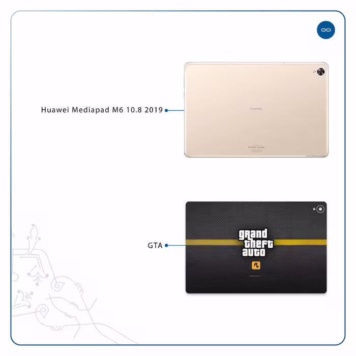 برچسب پوششی ماهوت مدل Gta-Game مناسب برای تبلت هوآوی Mediapad M6 10.8 2019