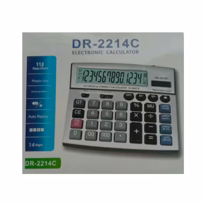 ماشین حساب مدل DR-2214C کد UN
