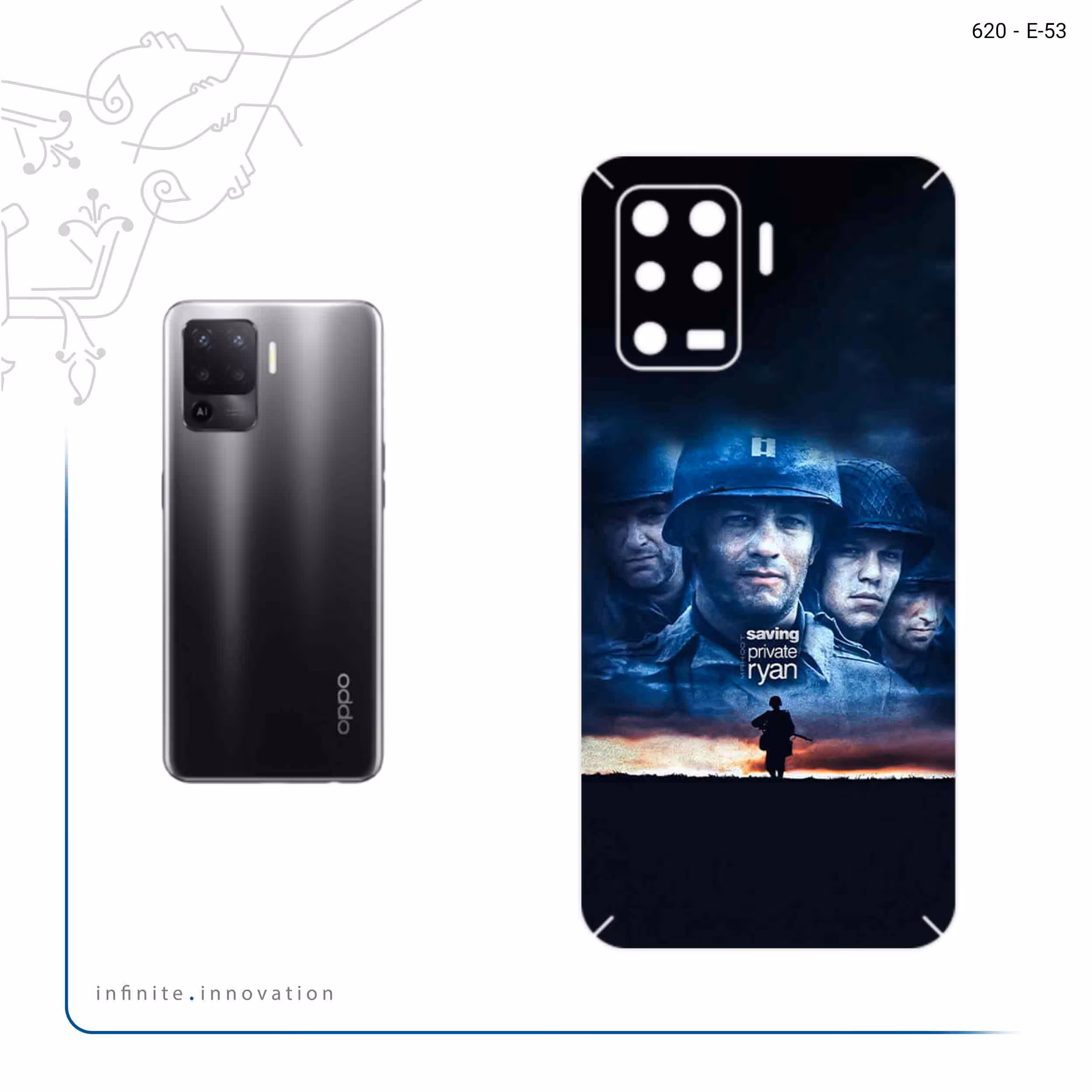 برچسب پوششی ماهوت مدل Saving Private Ryan مناسب برای گوشی موبایل اپو A94 4G