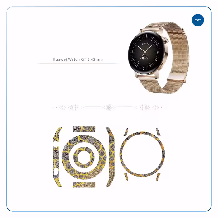 برچسب ماهوت طرح Iran-Tile2 مناسب برای ساعت هوشمند هوآوی Watch GT 3 42mm
