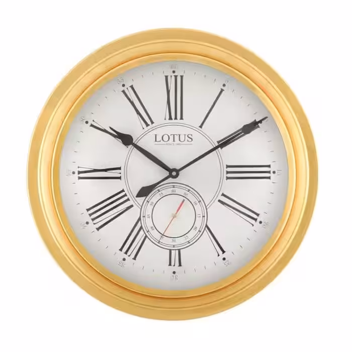 ساعت دیواری لوتوس مدل M-17021-FREMONT-GOLD