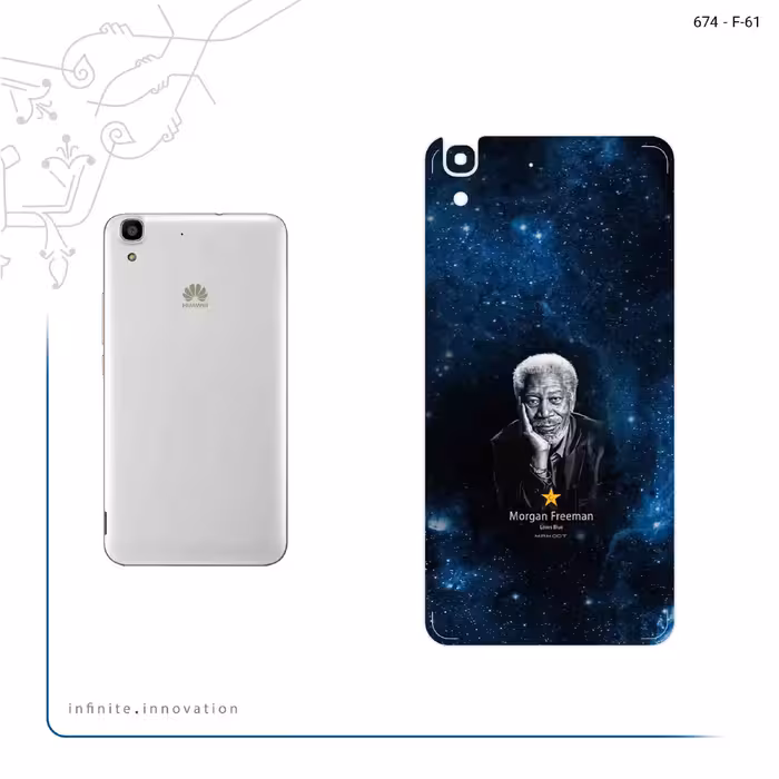 برچسب پوششی ماهوت مدل Morgan Freeman مناسب برای گوشی موبایل هوآوی Y6