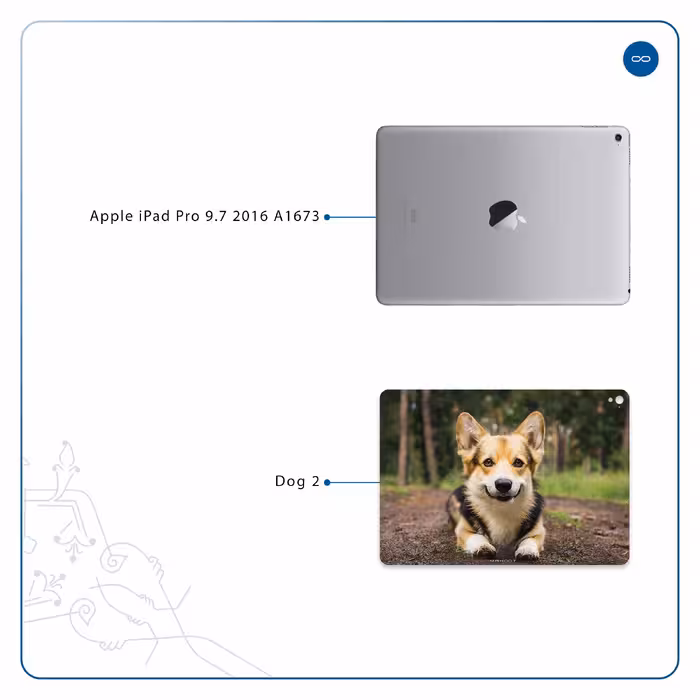 برچسب پوششی ماهوت مدل Dog-2 مناسب برای تبلت اپل iPad Pro 9.7 2016 A1673