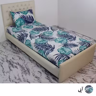 سرویس ملحفه آرین مدل هاوایی کد Ar120 یک نفره 2 تکه