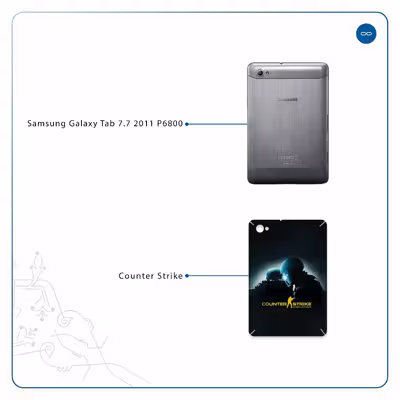 برچسب پوششی ماهوت مدل Counter-Strike مناسب برای تبلت سامسونگ Galaxy Tab 7.7 2011 P6800