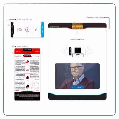 برچسب پوششی ماهوت مدل Bill Gates مناسب برای تبلت وریکو Unipad