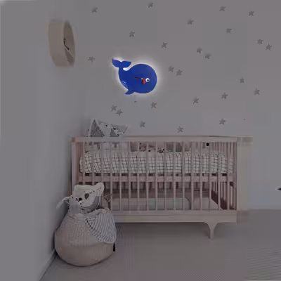 چراغ خواب اتاق کودک مدل نهنگ