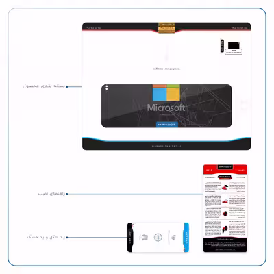 برچسب پوششی ماهوت مدل Microsoft-Logo مناسب برای تبلت اپل iPad Pro 11 (GEN 2) 2020 A2230