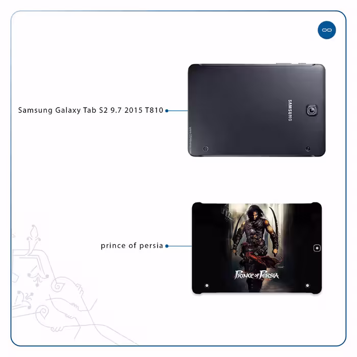 برچسب پوششی ماهوت مدل Prince of Persia مناسب برای تبلت سامسونگ Galaxy Tab S2 9.7 2015 T810