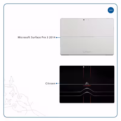 برچسب پوششی ماهوت مدل Citroen مناسب برای تبلت مایکروسافت Surface Pro 3 2014